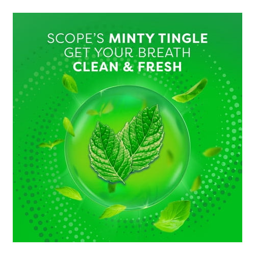 Crest Scope Outlast Mouthwash, Fresh Mint, 100mL, 3.3 fl oz - 6 Pack