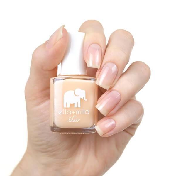 ella+mila Sheer Collection, Nude Nail Polish, Bare, 0.45 fl oz