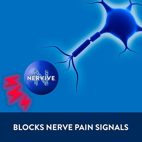 Nervive Pain Relieving Cream, Max Strength Non-Greasy Topical Pain Reliever with Lidocaine and Menthol for Toes, Feet, Fingers, Hands, Legs & Arms, 3.0oz