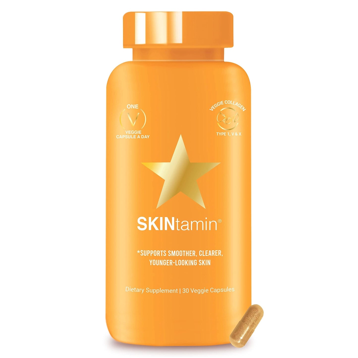 SKINtamin Women Collagen Supplement Daily Skin Vitamins Youthful Glow EXP 12/25