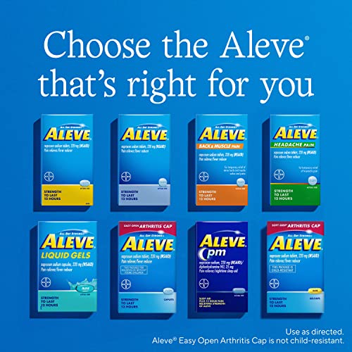 Aleve Liquid Gels, Naproxen Sodium for Pain Relief ‐ 50 Count