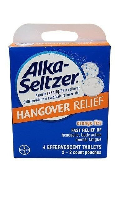 Alka-Seltzer Hangover Relief  4 Effervescent Tablets