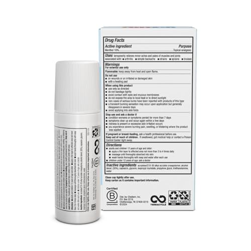 Icy Hot Original Medicated Pain Relief Liquid with No Mess Applicator, 2.5 Fluid Ounces