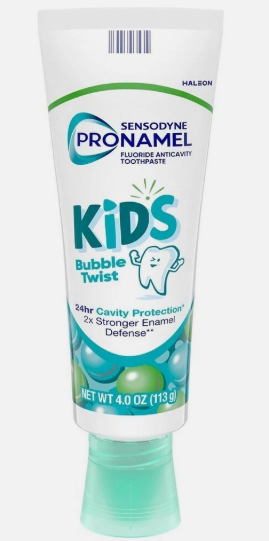 Sensodyne Pronamel Kids Toothpaste, Fluoride Anticavity Toothpaste, Cavity and Enamel Protection, for Ages 2+, BubbleTwist Flavored, 4 oz (3 Pack)
