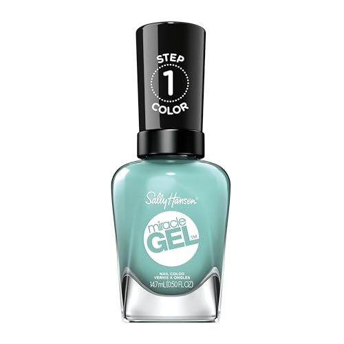 Sally Hansen Miracle Gel™, Mintage, Long Lasting, Gel-Like Formula, No UV Lamp Needed, Green Nail Polish