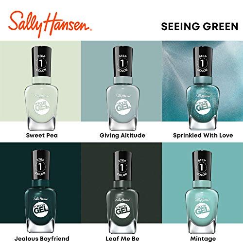 Sally Hansen Miracle Gel™, Mintage, Long Lasting, Gel-Like Formula, No UV Lamp Needed, Green Nail Polish