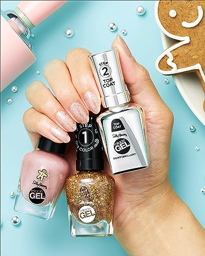 Sally Hansen Miracle Gel™, Holiday Oh Ginger Snap!, Long Lasting, Gel-Like Formula, No UV Lamp Needed, Pink Nail Polish