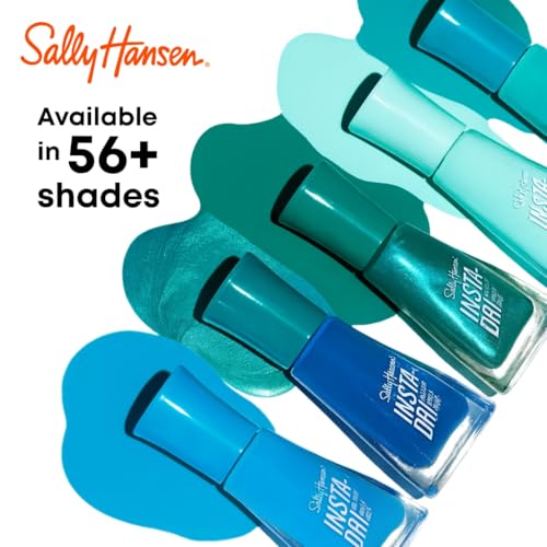 Sally Hansen Insta-Dri, Time to Indi-go, Quick Dry, Long Lasting, Opaque, Shiny Blue Nail Polish