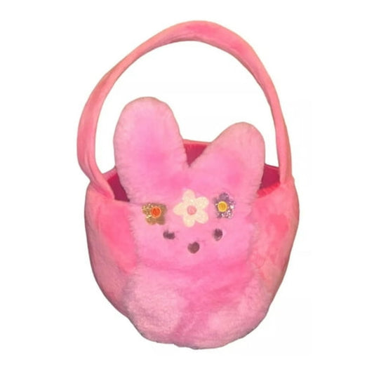 Peeps Easter Egg Hunt Basket - Plush Bunny Pink