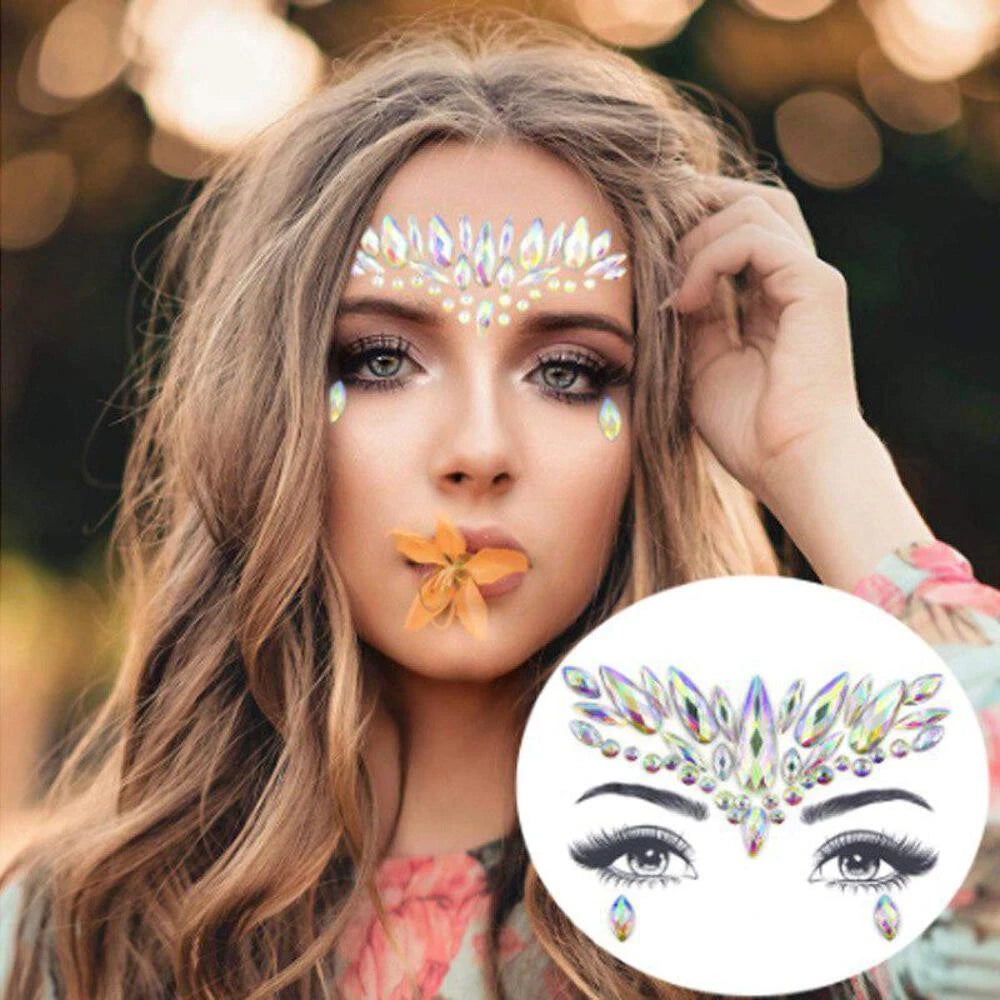 L.A GIRL Face Reusable Gems, Perfect for Halloween, Parties, Easy to Apply