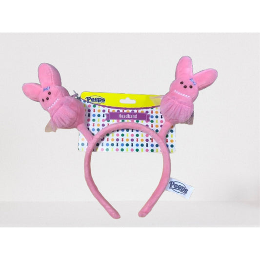 Peeps Plush Bunny Headband Pink, 9.5 in x 11 in
