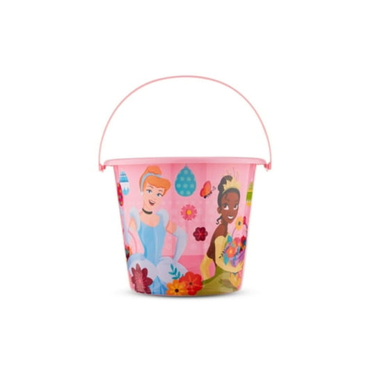 Princess Plastic Jumbo Easter Pail, 7 inches Tall, by Ruz, Made with Recycled Plastic, Pink, Perfect Basket Stuffer
