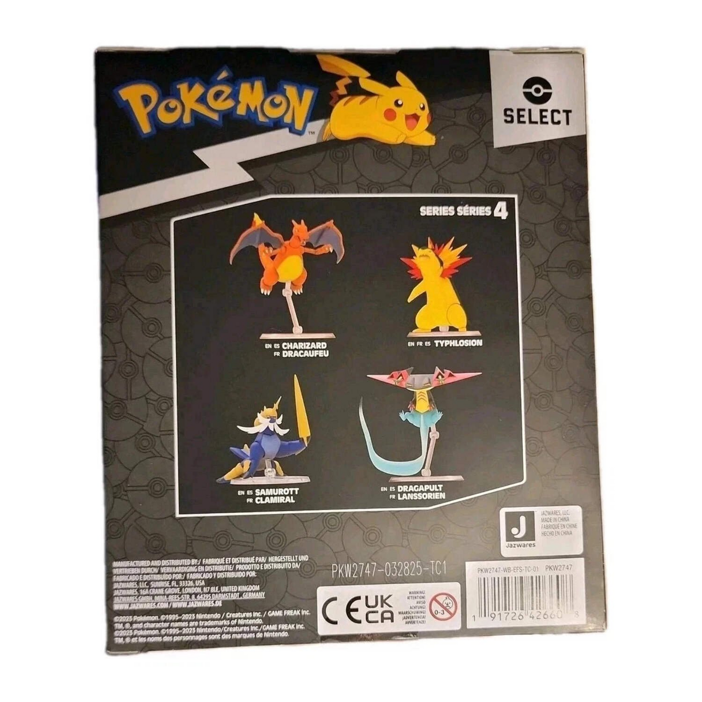 Jazwares Typhlosion Action Figure, Pokemon, 6-inch