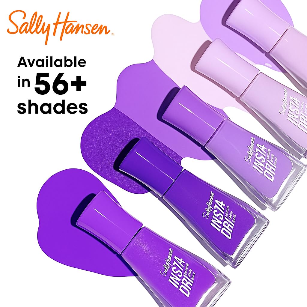 Sally Hansen Insta-Dri, Lavish Lilac, Quick Dry, Long Lasting, Opaque, Creme Purple Nail Polish