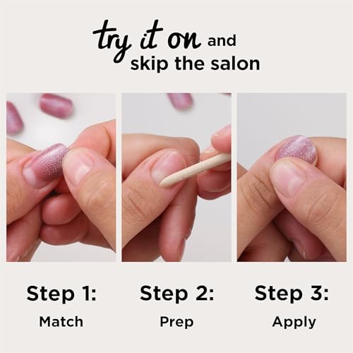 Sally Hansen Salon Effects® Perfect Manicure, À La Mode, Press On Nails, Square Shaped, Non-Damaging Adhesive Tabs, File, and Alcohol Pad Included
