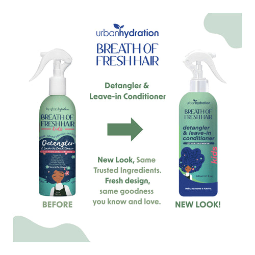 Urban Hydration Breath of Fresh Hair Kids Detangler & Leave-In Conditioner Spray 8 Fl oz