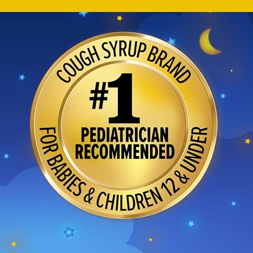 Zarbee's Baby Nighttime Cough Syrup + Immune, Baby Cough Syrup, Organic Agave + Zinc & Chamomile, Cough Syrup for Babies, No Drugs or Artificial Flavors, Natural Agave Taste, 2 fl. oz