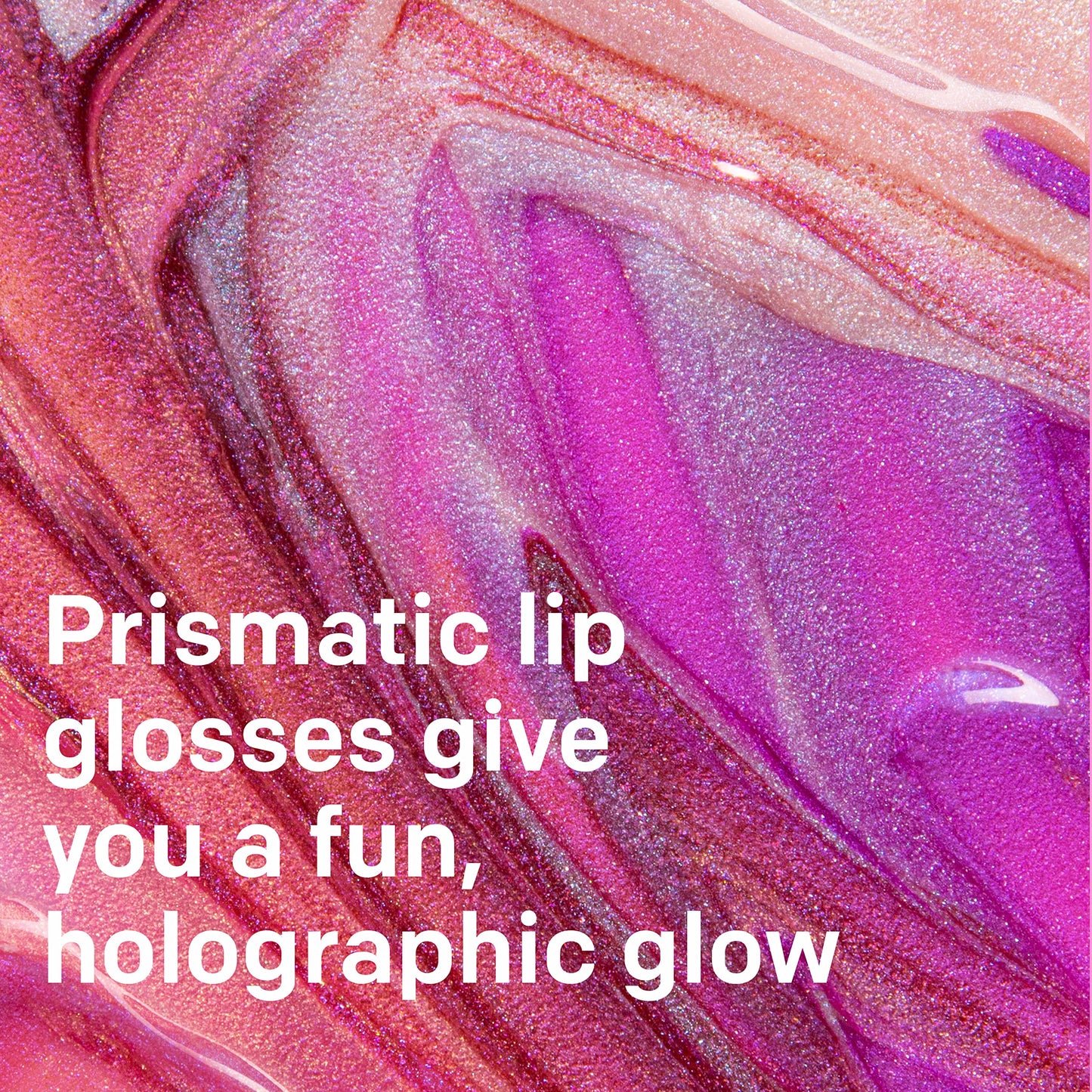 Almay Lip Gloss, Non-Sticky Lip Makeup, Holographic Glitter Finish, Hypoallergenic, 300 Mystic, 0.9 Oz