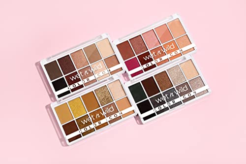 wet n wild Color Icon 10-Pan Eyeshadow Makeup Palette, Long Lasting, Shimmer, Metallic, Glittery, Matte, Rich Smooth Pigment, Cruelty Free - Pink Heart And Sol