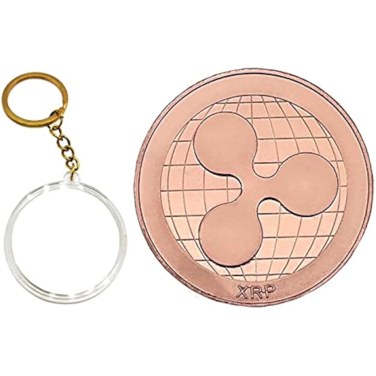 Cryptocurrency Collectors Edition 40mm Crypto Coin Keychain Capsule Set Bitcoin
