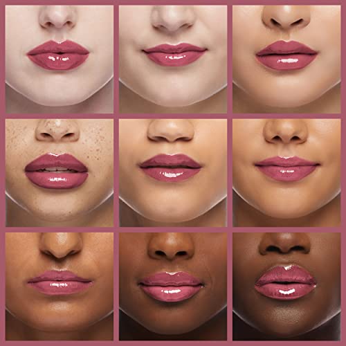 L'Oreal Paris Infallible Pro Gloss Plump Lip Gloss with Hyaluronic Acid, Long Lasting Plumping Shine, Lips Look Instantly Fuller and More Plump, Mauve Glow , 0.21 fl. oz.