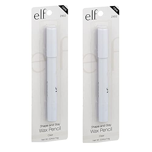 Pack of 2 e.l.f. Shape and Stay Wax Pencil, Clear 21612