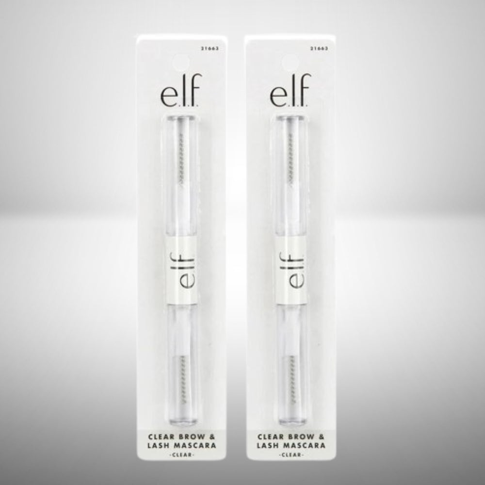 e.l.f. Clear Brow Lash Mascara Clear 4 fl. oz., Crystal, 0.08 Fl Oz 2 Pack