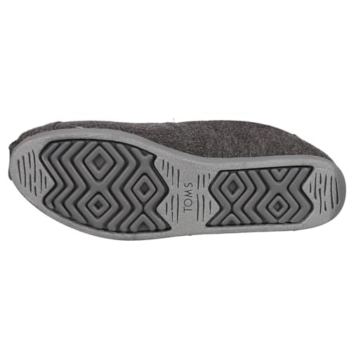 TOMS womens Alpargata 3.0 Loafer Flat, Smoke Grey Repreve Heavy Twill/Faux Shearling, 7.5 US