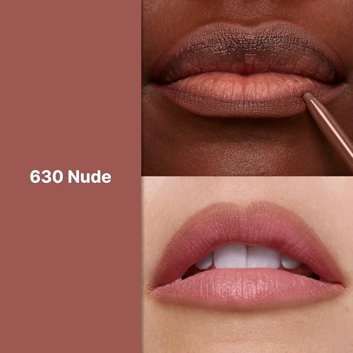 Revlon Colorstay Lip Liner Makeup with Built-in-Sharpener, Longwear Rich Colors, Smooth Application, 630 Nude, 0.01 oz