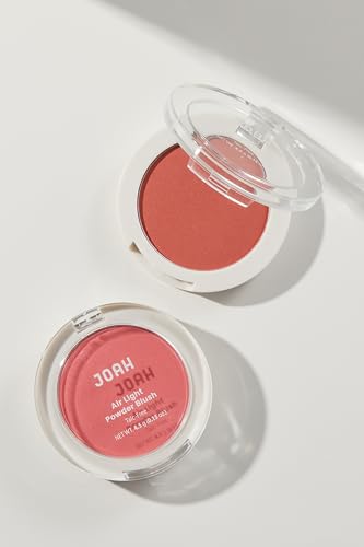 JOAH Air Light Soft Powder Blush 0.15oz, Weightless Talc-Free Blurring Powder for Natural Radiant Glow, Soft, Smooths Skin & Diffuses Pores, Buildable, Blendable Long-Lasting Cheek Color