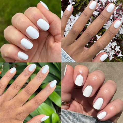 Olive & June Long Lasting Nail Polish | Plump, Gel-Like Finish No Lamp Needed | Lasts up to 10 days | Salon-Quality Color at Home | 15-Free, Vegan & Cruelty-Free Chip-Resistant Shine | HD Crisp White