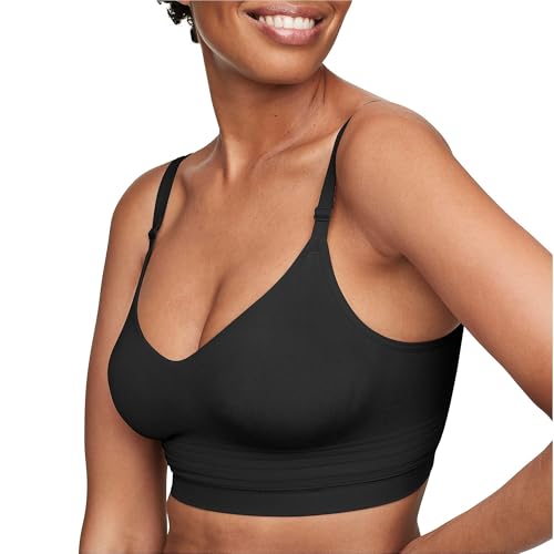 Warner's Easy Does It™ Allover Smoothing Seamless Longline Bra RM5501A Black