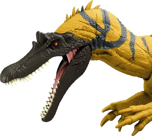 Mattel Jurassic World Dinosaur Toys with Roar Sound & Attack Action, Wild Roar Posable Figures, Physical & Connected Digital Play