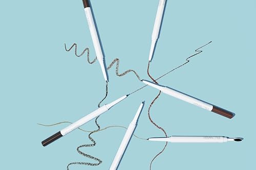 FLOWER BEAUTY By Drew Barrymore Microbrow Eyebrow Pencil - Skinny + Precise Lines - Hair-Like + Natural Finish - Built-In Brush - Auburn