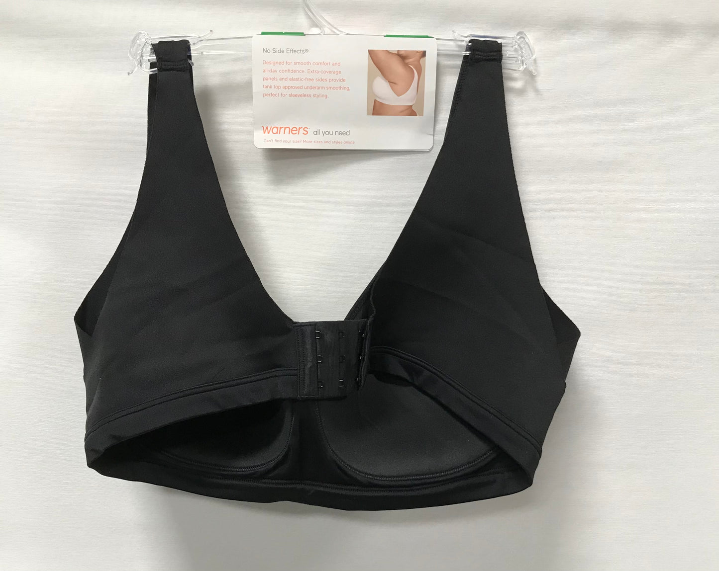 NWOT Warner's Women's L No Side Effects Back Smoothing Lift T-Shirt Bra RN2231A