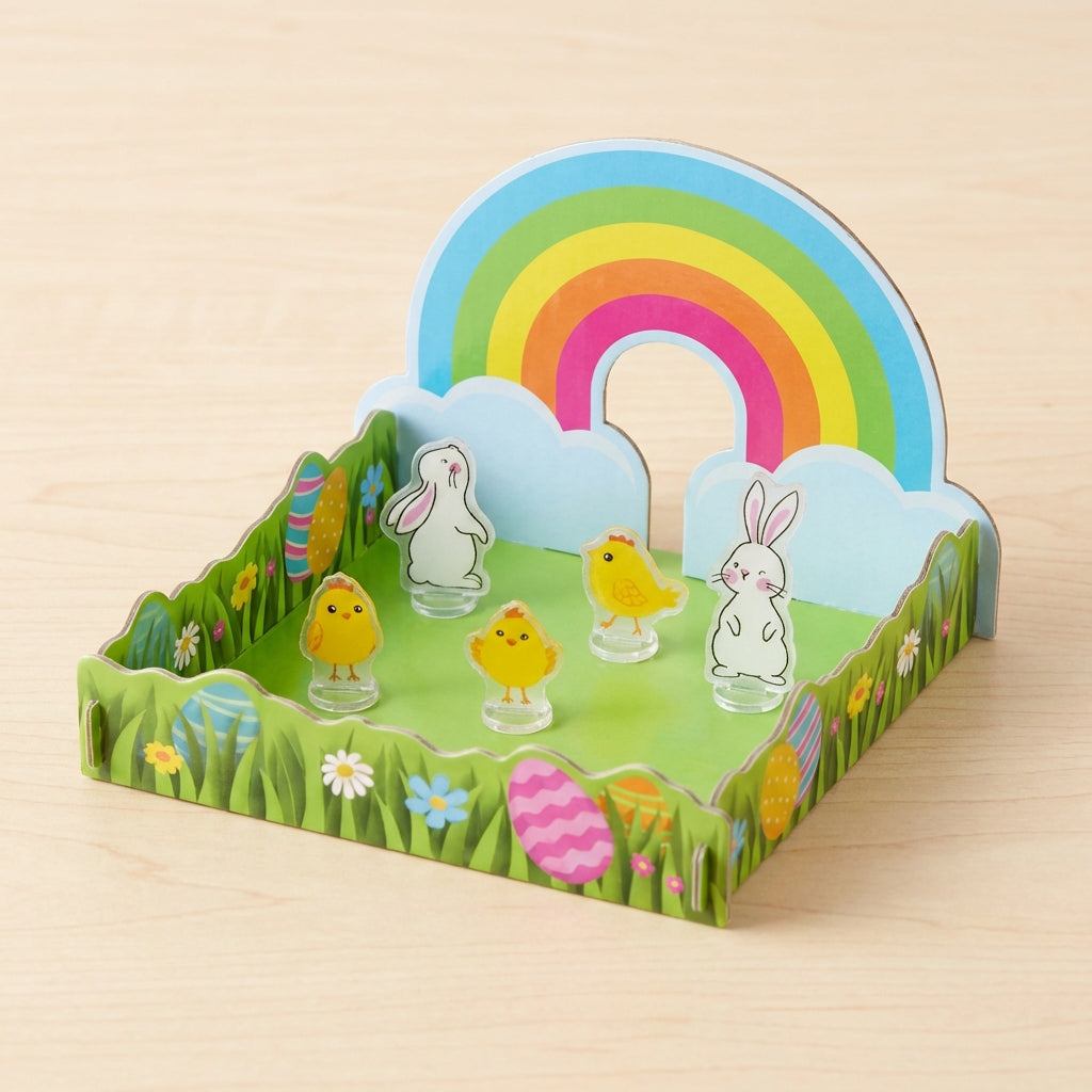 Cottondale Shrinky Dinks Easter Shrink & Play Craft Kit 9 Figures & Playscene