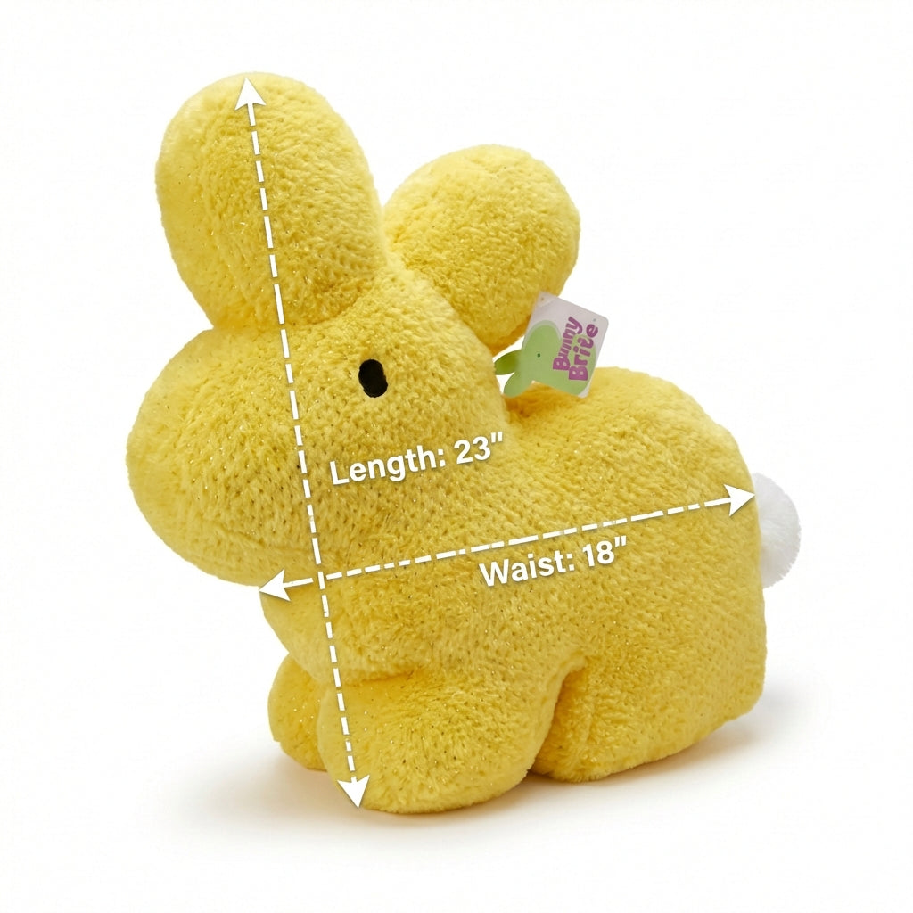 Dan Dee Bunny Brite 23" Jumbo Yellow Sparkle Plush Easter Bunny Stuffed Animal