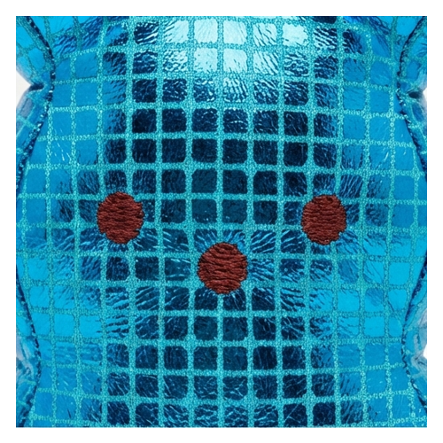 Peeps BlueDisco Bunny Plush Sparkle Easter Basket Stuffer Bag Clip 6" New