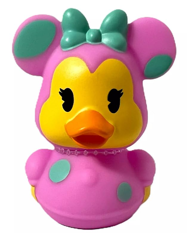 Disney Minnie Mouse Easter Rubber Duck Bath Toy Just Play 3" Collectible Gift