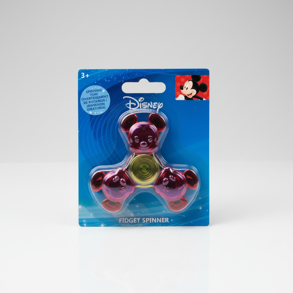 Disney Fidget Spinner 3 Pack Assorted Designs Sensory Toy New
