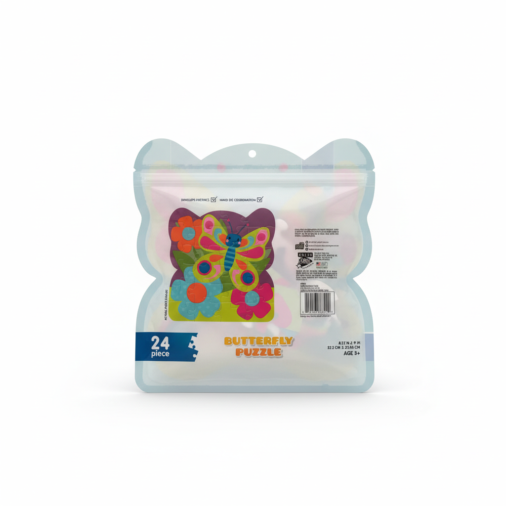 Anker Art Butterfly Shaped Jigsaw Puzzle 24 Piece Kids Toddler Preschool Age 3+