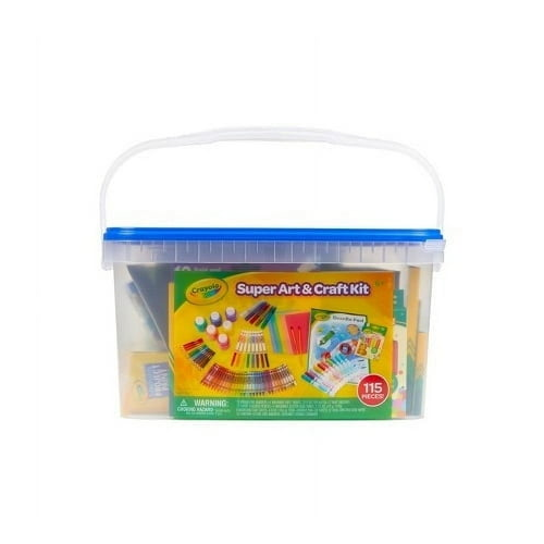 Crayola 115 Piece Kids Super Art and Craft Kit Coloring Set with Storage Tub
Crayola 115 Piece Kids Super Art and Craft Kit Coloring Set with Storage Tub