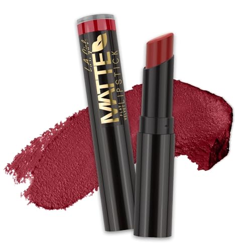 L.A. Girl Matte Flat Velvet Lipstick, Bite Me GLC810