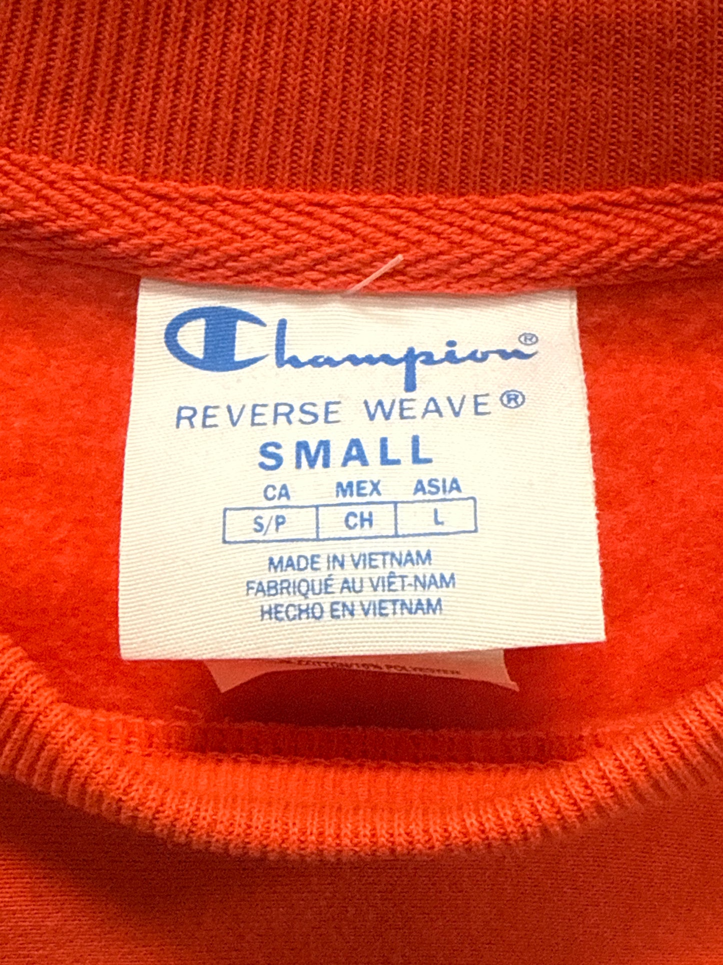 Champion Reverse Weave Red Sweatshirt Men's Small S Heavyweight Crewneck NWOT