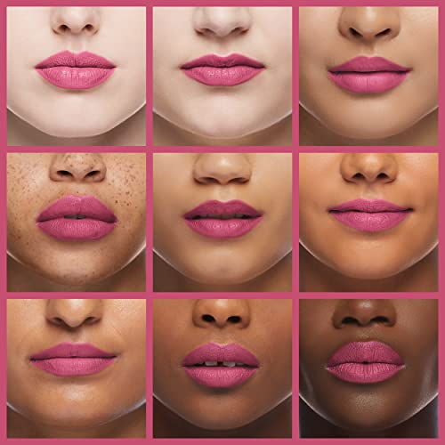 Almay Lip Vibes Lipstick with Vitamin E Oil & Shea Butter, Matte Cream Finish, Hypoallergenic, Dance Now, 0.14 Oz