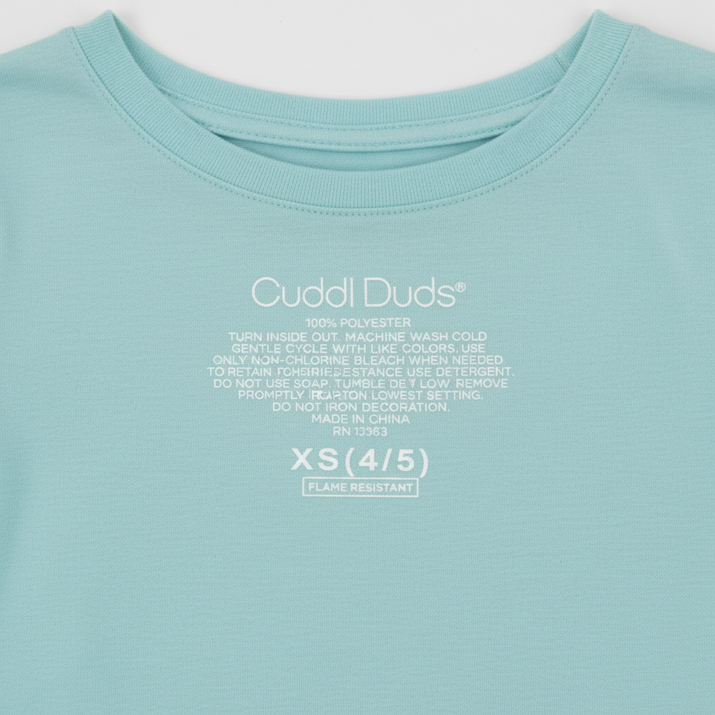 Cuddl Duds Girls Pajama Set Size XS 4/5 Blue Polar Bear Penguin 2-Pc NWT Fleece