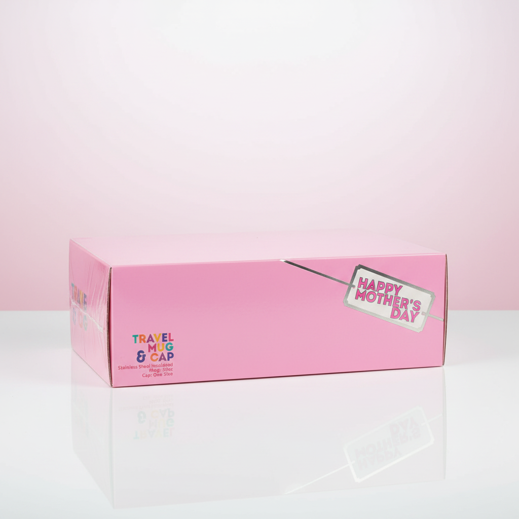 Mamá Mother's Day Gift Set White Baseball Cap & Insulated Tumbler Box