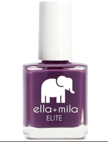 ella+mila Professional Nail Polish - Take Off Quick Dry Nail Polish - Long-Lasting & Chip-Resistant Nail Polish 0.45 fl oz each) mauve berry purple