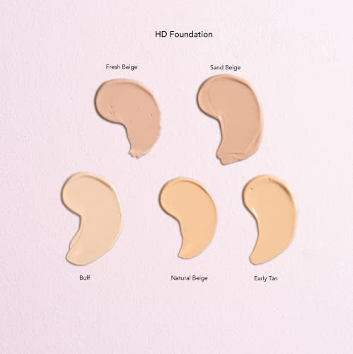 W7 | HD Foundation | Rich and Creamy Matte Formula | Medium Lasting Coverage | Available in 20 Shades | Fresh Beige | Cruelty Free, Vegan Liquid Foundation Makeup by W7 Cosmetics