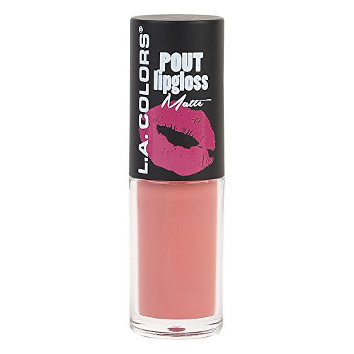 L.A. Colors Pout Matte Lipgloss Let's Kiss CLG631 Long Lasting Liquid Lipstick
